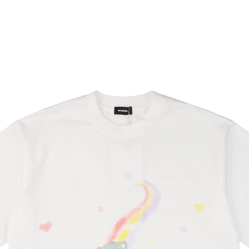 We11done Rainbow Heart Teddy Bear Print T-Shirt1.jpeg