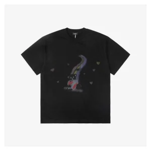 We11done Rainbow Heart Teddy Bear Print T-Shirt