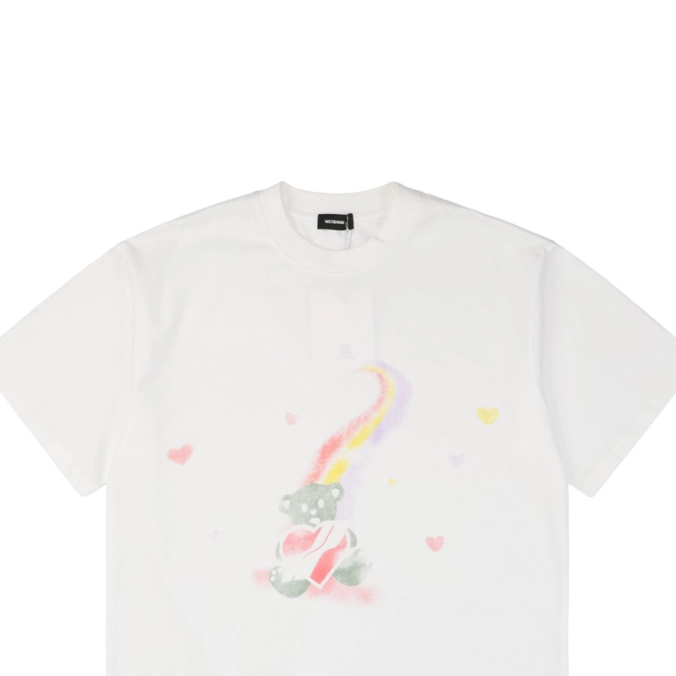 We11done Rainbow Heart Teddy Bear Print T-Shirt2.jpeg