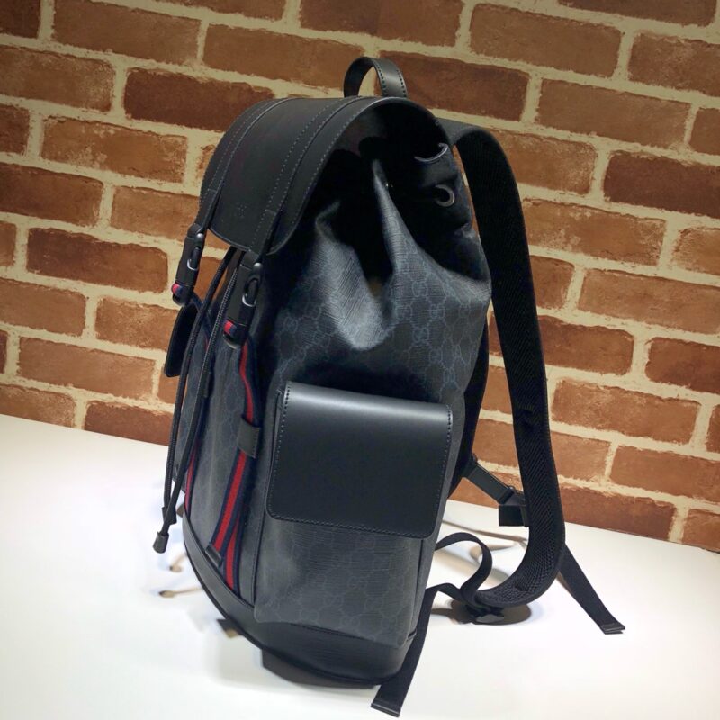 Replica Gucci Large Web Backpack Black - high-accuracy replica luxury purse