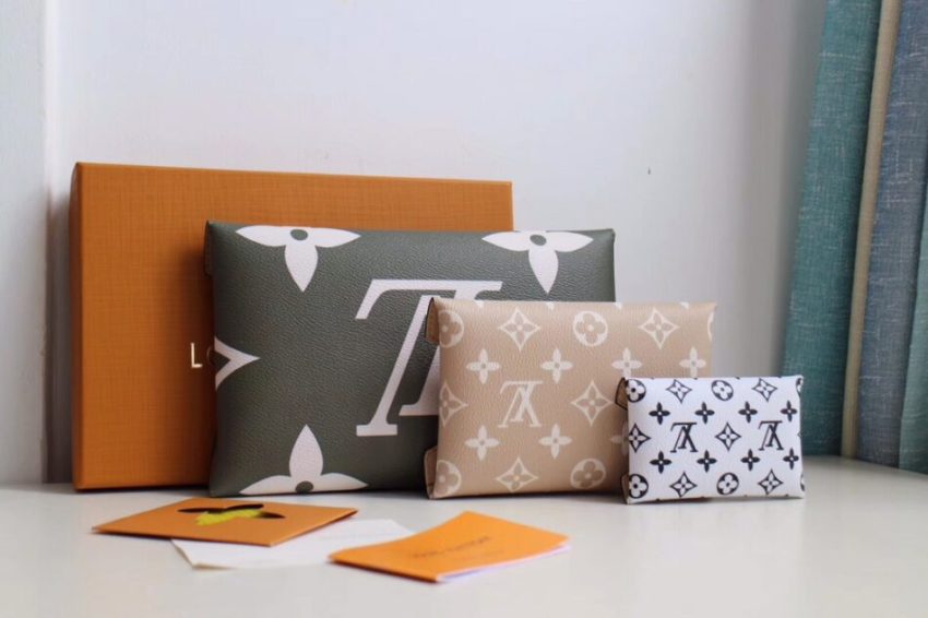 Replica Louis Vuitton Kirigami Pochette Pouch Nude - high-accuracy replica luxury purse