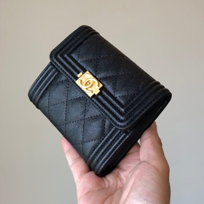 Replica Chanel Le Boy Compact Wallet - high-accuracy replica luxury purse