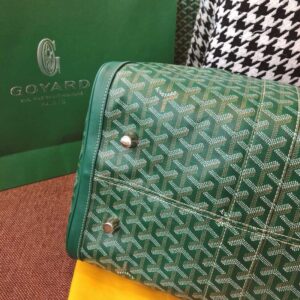 Replica Goyard Boston 45 Green - near-authentic luxury replica handbag