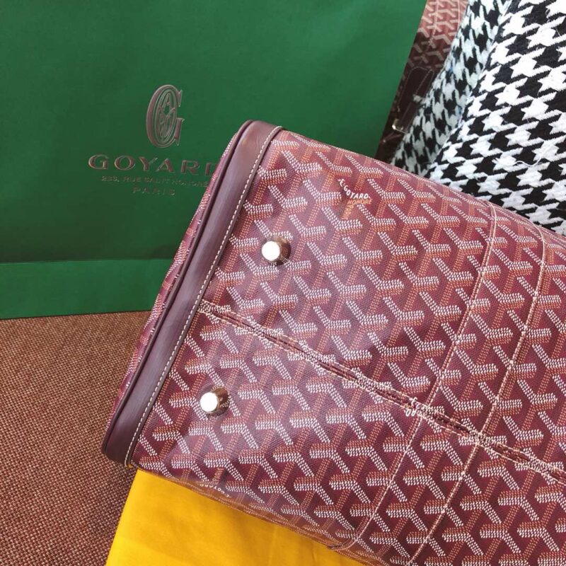 Replica Goyard Boston 45 Bordeaux - near-authentic luxury replica handbag