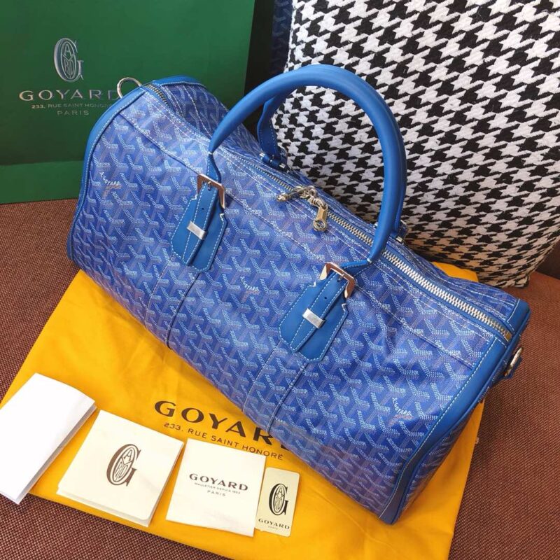 Replica Goyard Boston 45 Blue - top-tier luxury replica shoulder bag