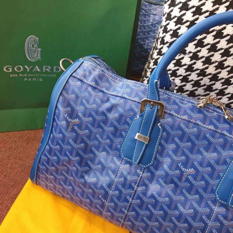 Replica Goyard Boston 45 Blue - realistic designer-inspired fake bag