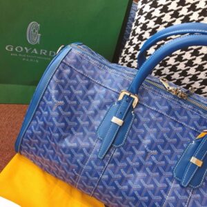 Replica Goyard Boston 45 Blue - authentic-look luxury purse replica