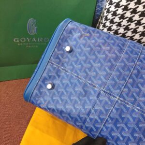 Replica Goyard Boston 45 Blue - near-authentic luxury replica handbag