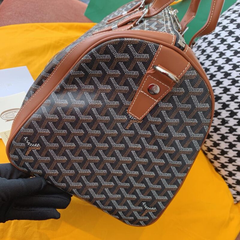 Replica Goyard Boston 45 Brown - realistic designer-inspired fake bag