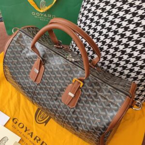 Replica Goyard Boston 45 Brown - near-authentic luxury replica handbag