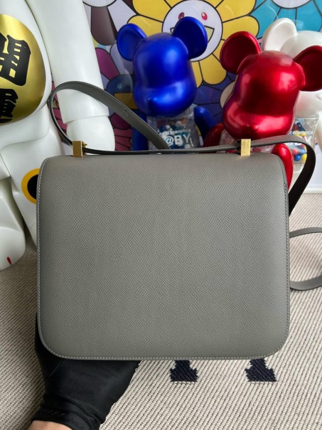 Replica Hermes Constance 18cm Grey - 1:1 designer replica handbag