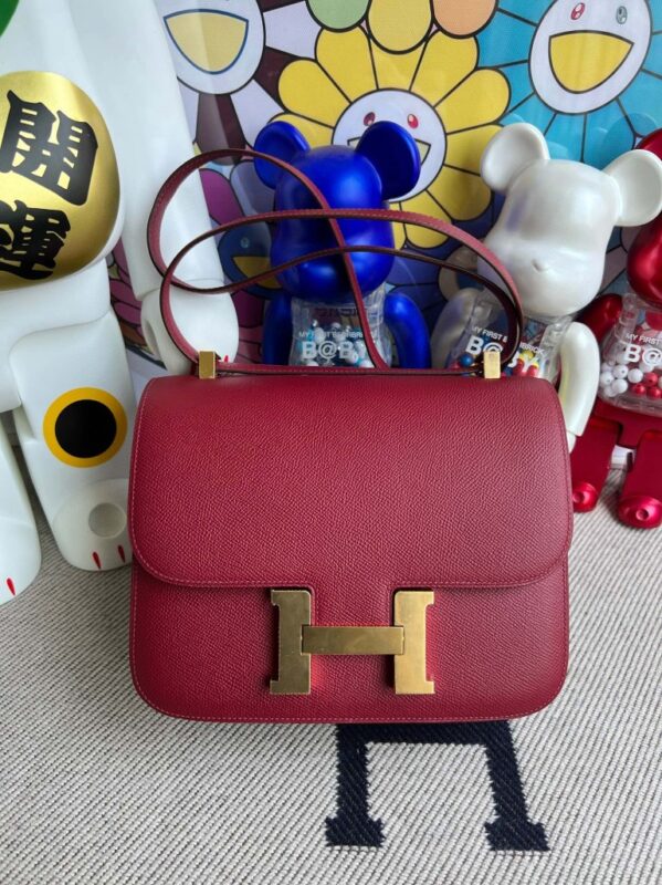Replica Hermes Constance 24cm Red - top-tier luxury replica shoulder bag