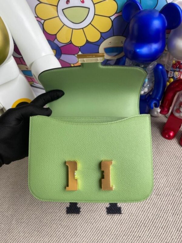 Replica Hermes Constance 18cm Light Green - high-quality designer bag clone