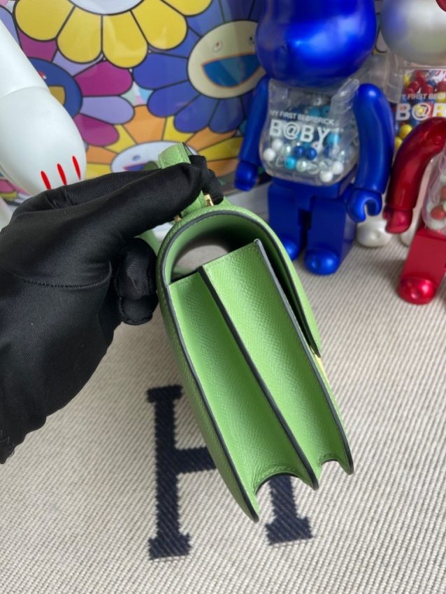 Replica Hermes Constance 18cm Light Green - 1:1 designer replica handbag