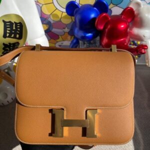 Replica Hermes Constance 24cm Brown - best quality luxury bag dupe