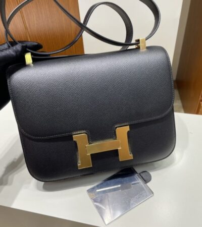 Replica Hermes Constance 24cm Black - ultra-realistic fake designer tote