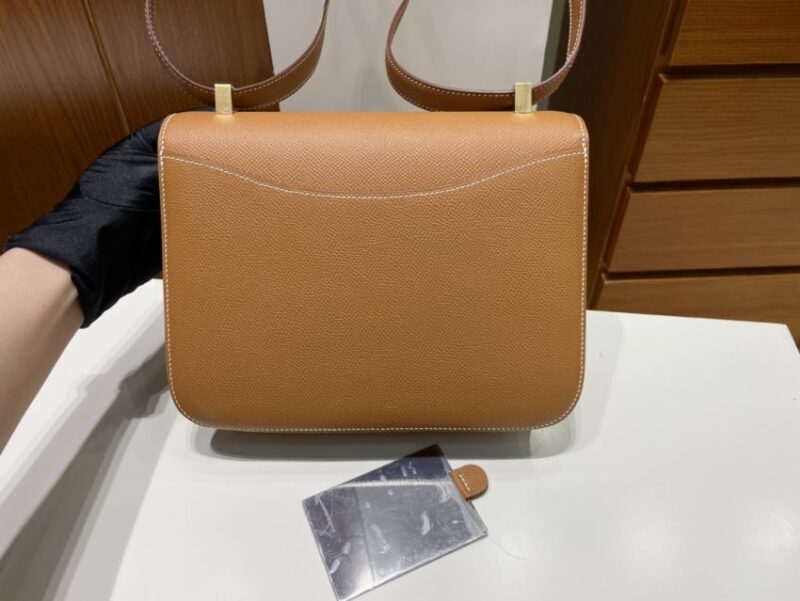 Replica Hermes Constance 24cm Golden Brown - authentic-look luxury purse replica