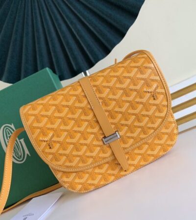 Replica Goyard Belvedere Yellow - premium 1:1 fake handbag model