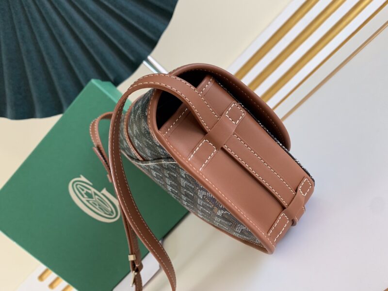 Replica Goyard Belvedere Brown - authentic-look luxury purse replica