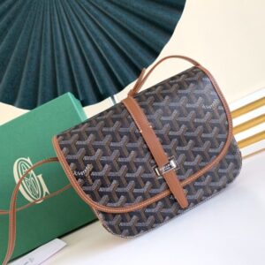 Replica Goyard Belvedere Brown - high-accuracy replica luxury purse
