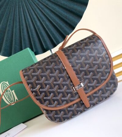 Replica Goyard Belvedere Brown - high-accuracy replica luxury purse