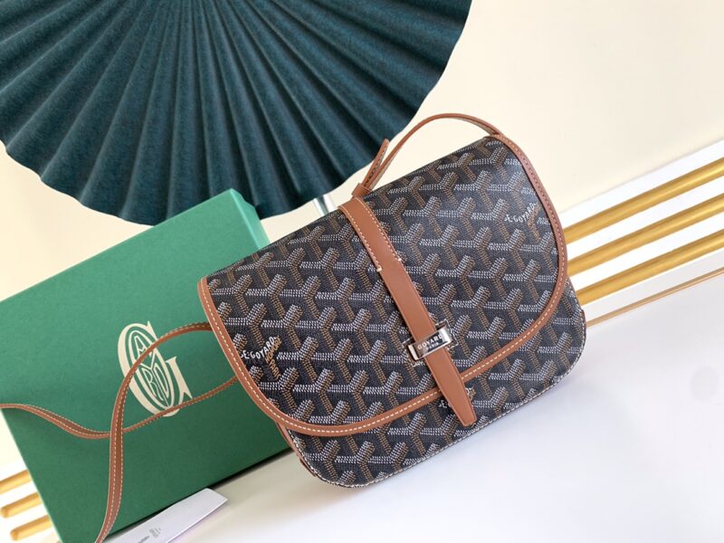 Replica Goyard Belvedere Brown - high-accuracy replica luxury purse