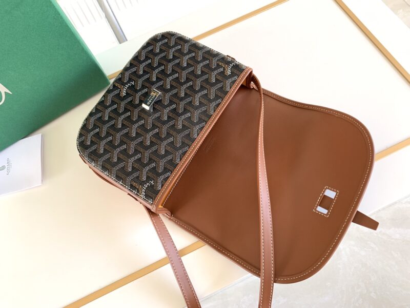 Replica Goyard Belvedere Brown - authentic-look luxury purse replica