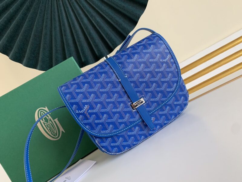 Replica Goyard Belvedere Blue - premium 1:1 fake handbag model