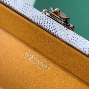 Replica Goyard Minaudière Trunk Bag White - realistic designer-inspired fake bag