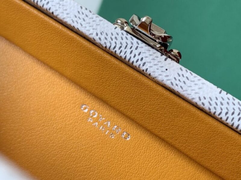 Replica Goyard Minaudière Trunk Bag White - realistic designer-inspired fake bag