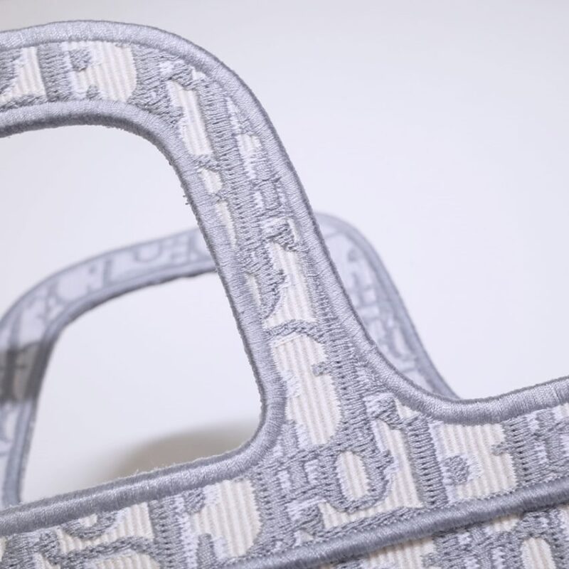 Replica Dior Tote Book Mini CD Grey - near-authentic luxury replica handbag