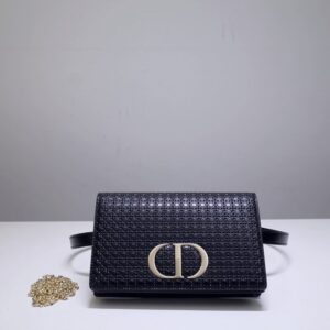 Replica Dior 30 Montaigne Pouch Black - top-rated replica designer bag