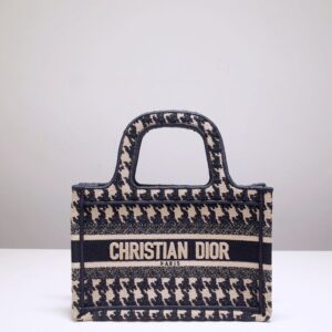 Replica Dior Tote Book Mini Houndstooth - best-selling designer handbag dupe
