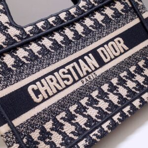 Replica Dior Tote Book Mini Houndstooth - high-quality designer bag clone