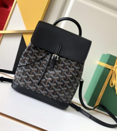 Replica Goyard Alpi Mini Backpack Black - authentic-look luxury purse replica
