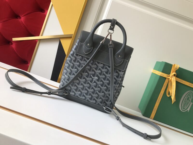 Replica Goyard Alpi Mini Backpack Grey - top-rated replica designer bag