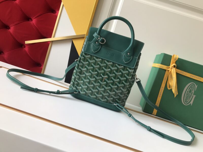 Replica Goyard Alpi Mini Backpack Green - top-tier luxury replica shoulder bag
