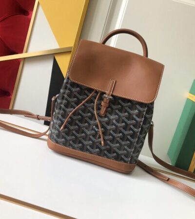Replica Goyard Alpi Mini Backpack Brown - top-tier luxury replica shoulder bag
