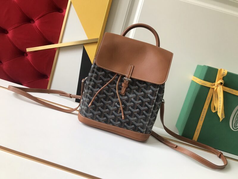 Replica Goyard Alpi Mini Backpack Brown - top-tier luxury replica shoulder bag
