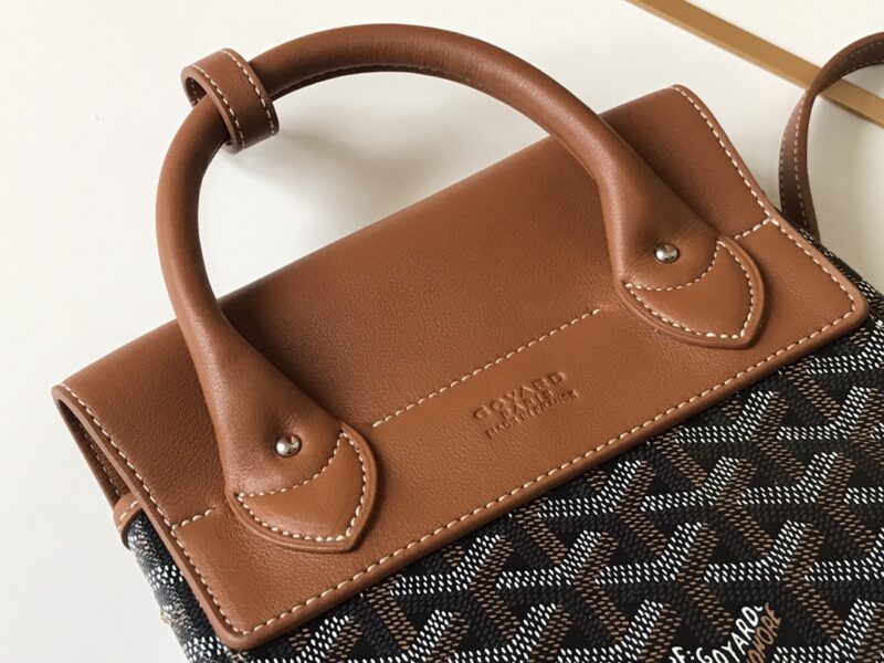 Replica Goyard Alpi Mini Backpack Brown - top-tier luxury replica shoulder bag