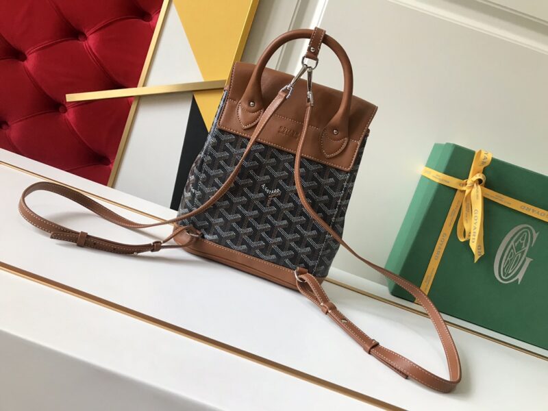 Replica Goyard Alpi Mini Backpack Brown - premium 1:1 fake handbag model
