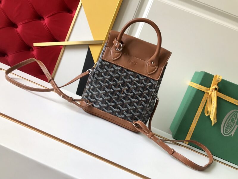 Replica Goyard Alpi Mini Backpack Brown - high-end fake designer purse