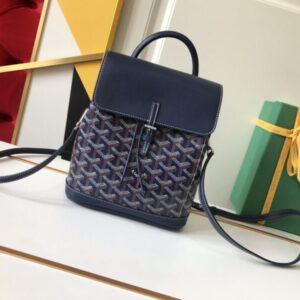 Replica Goyard Alpi Mini Backpack Dark Blue - high-accuracy replica luxury purse