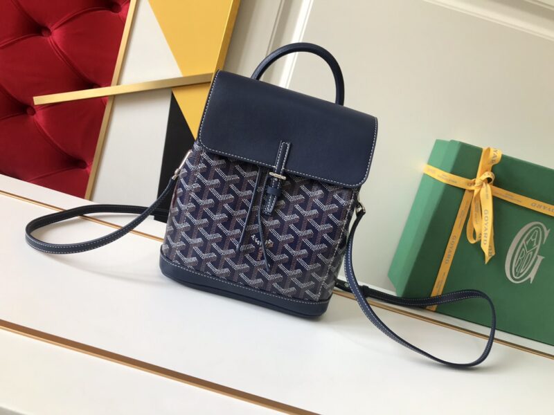 Replica Goyard Alpi Mini Backpack Dark Blue - high-accuracy replica luxury purse