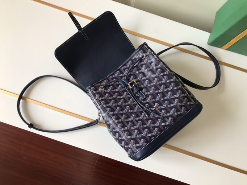 Replica Goyard Alpi Mini Backpack Dark Blue - top-rated replica designer bag