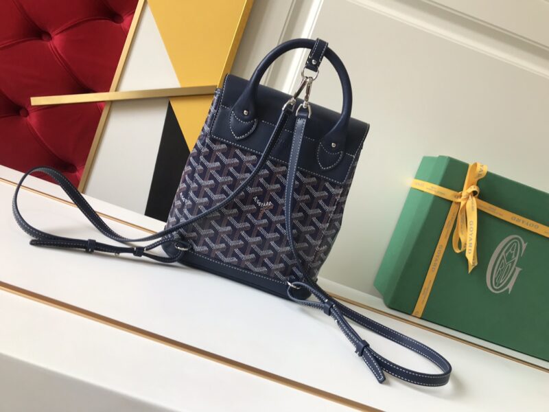 Replica Goyard Alpi Mini Backpack Dark Blue - near-authentic luxury replica handbag