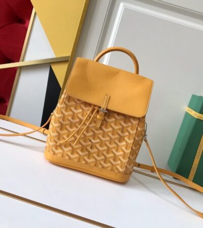 Replica Goyard Alpi Mini Backpack Yellow - premium 1:1 fake handbag model