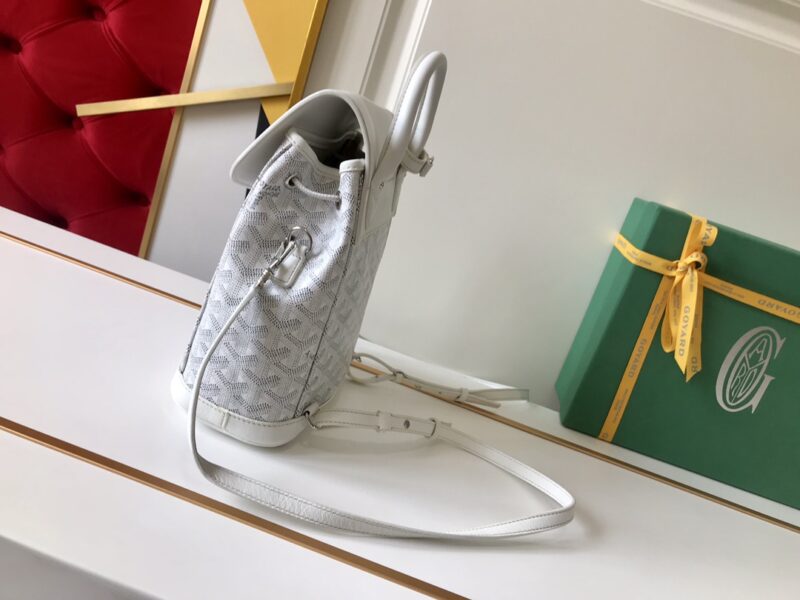 Replica Goyard Alpi Mini Backpack White - elite superclone designer purse