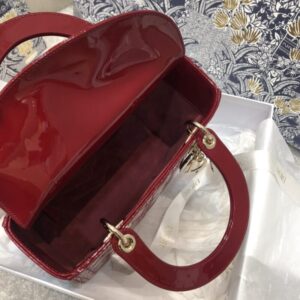 Replica Lady Dior Large Red Patent - premium-grade designer purse dupe