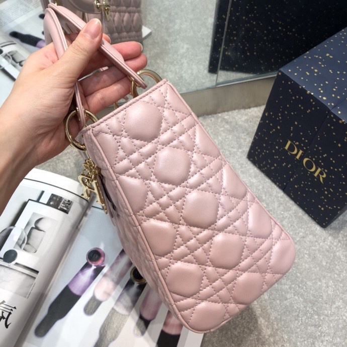 Replica Lady Dior Large Pink - ultra-realistic fake designer tote